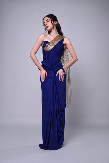 'Asteria' Corset & Draped Skirt Set