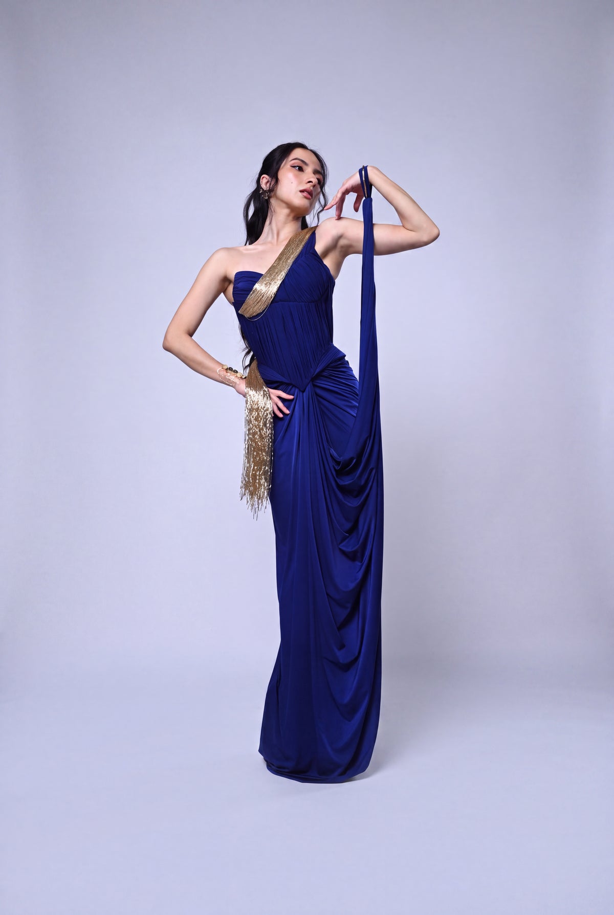 'Asteria' Corset & Draped Skirt Set