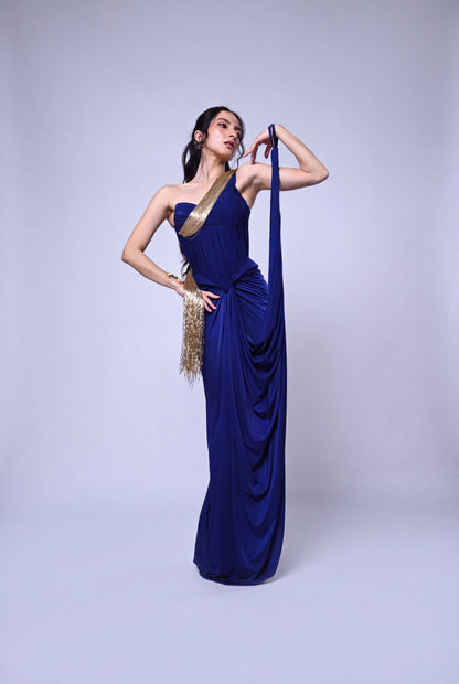 'Asteria' Corset & Draped Skirt Set
