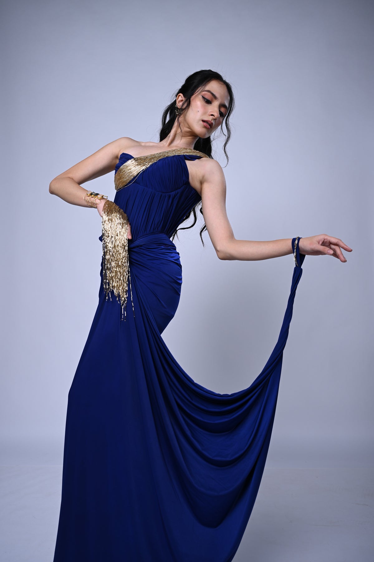 'Asteria' Corset & Draped Skirt Set